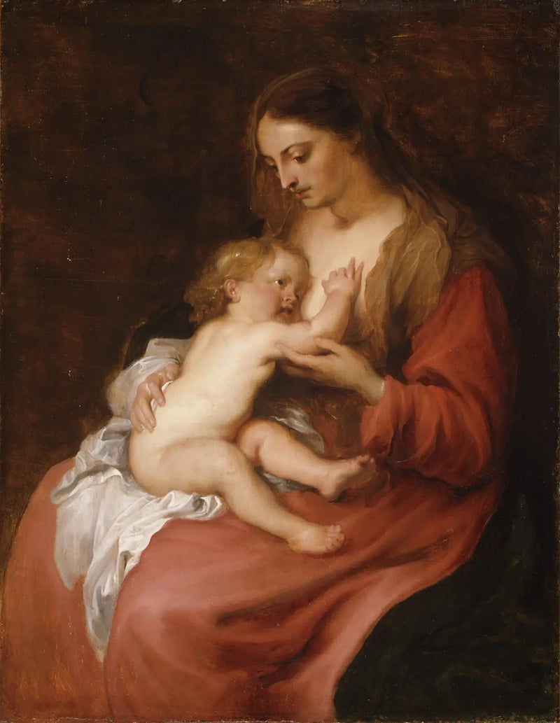 İsa Çocukluğuyla Bakire - Antoine van Dyck