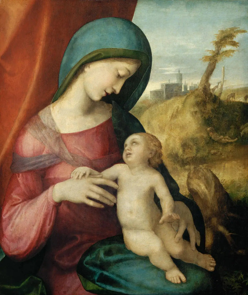 İsa Çocukluğuyla Bakire - Antonio da Correggio