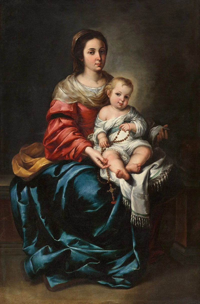 İsa Anası, Tesbih ile - Bartolomé Esteban Murillo