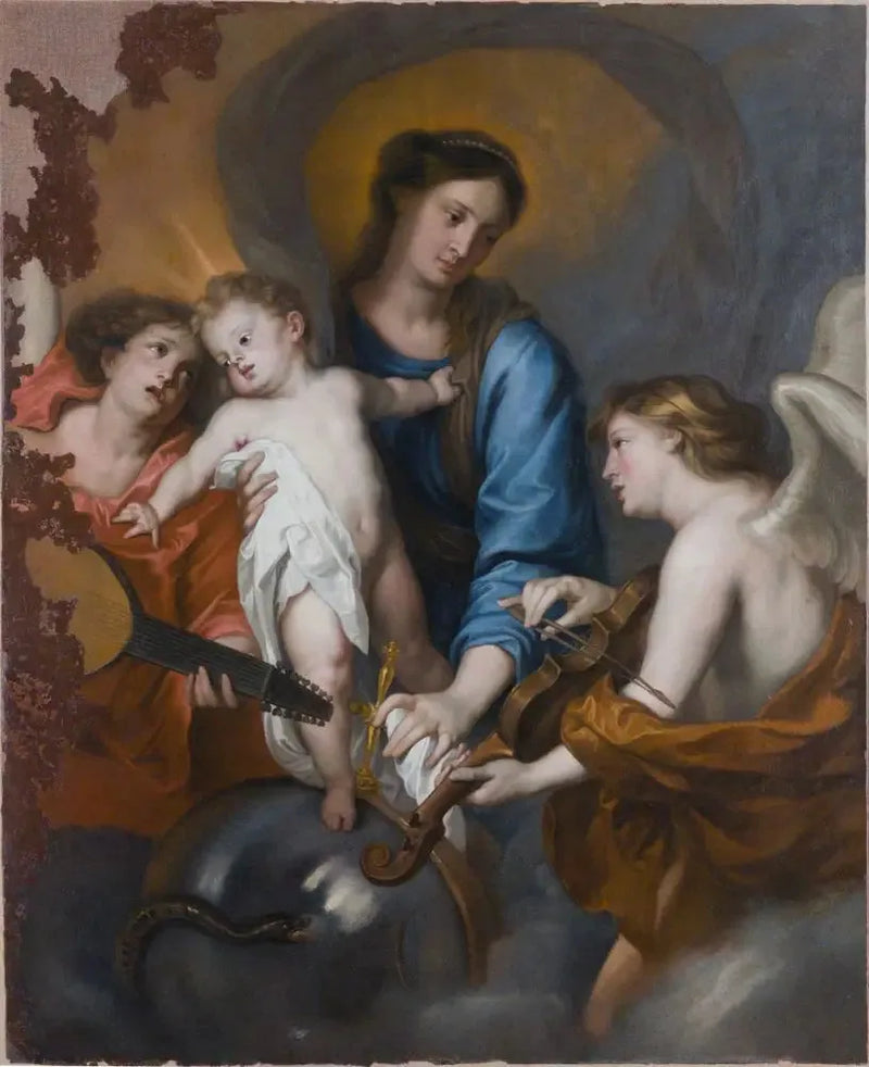 İsa Anası ve Meleklerle - Antoine van Dyck