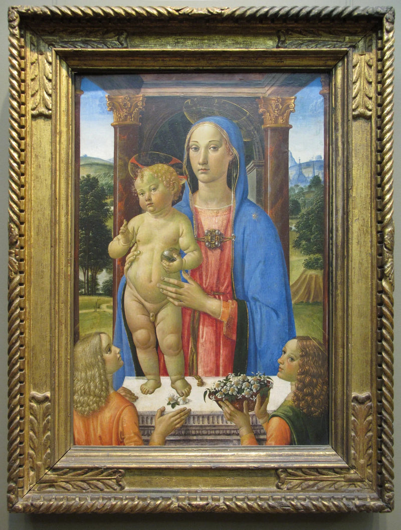 İsa Anası ve Meleklerle - Cosimo Rosselli