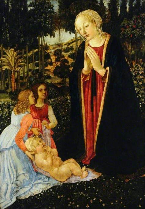 İsa Anası ve Meleklerle - Cosimo Rosselli