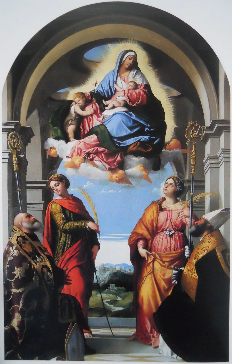 İsa Anası ve Azizlerle - Alessandro Bonvicino