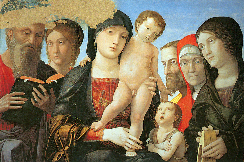 İsa Çocuk ve Azizlerle Bakire - Andrea Mantegna