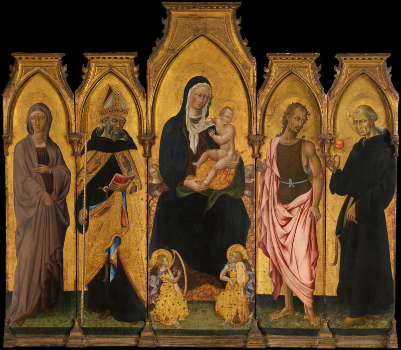 İsa Anası ve Azizlerle - Giovanni di Paolo
