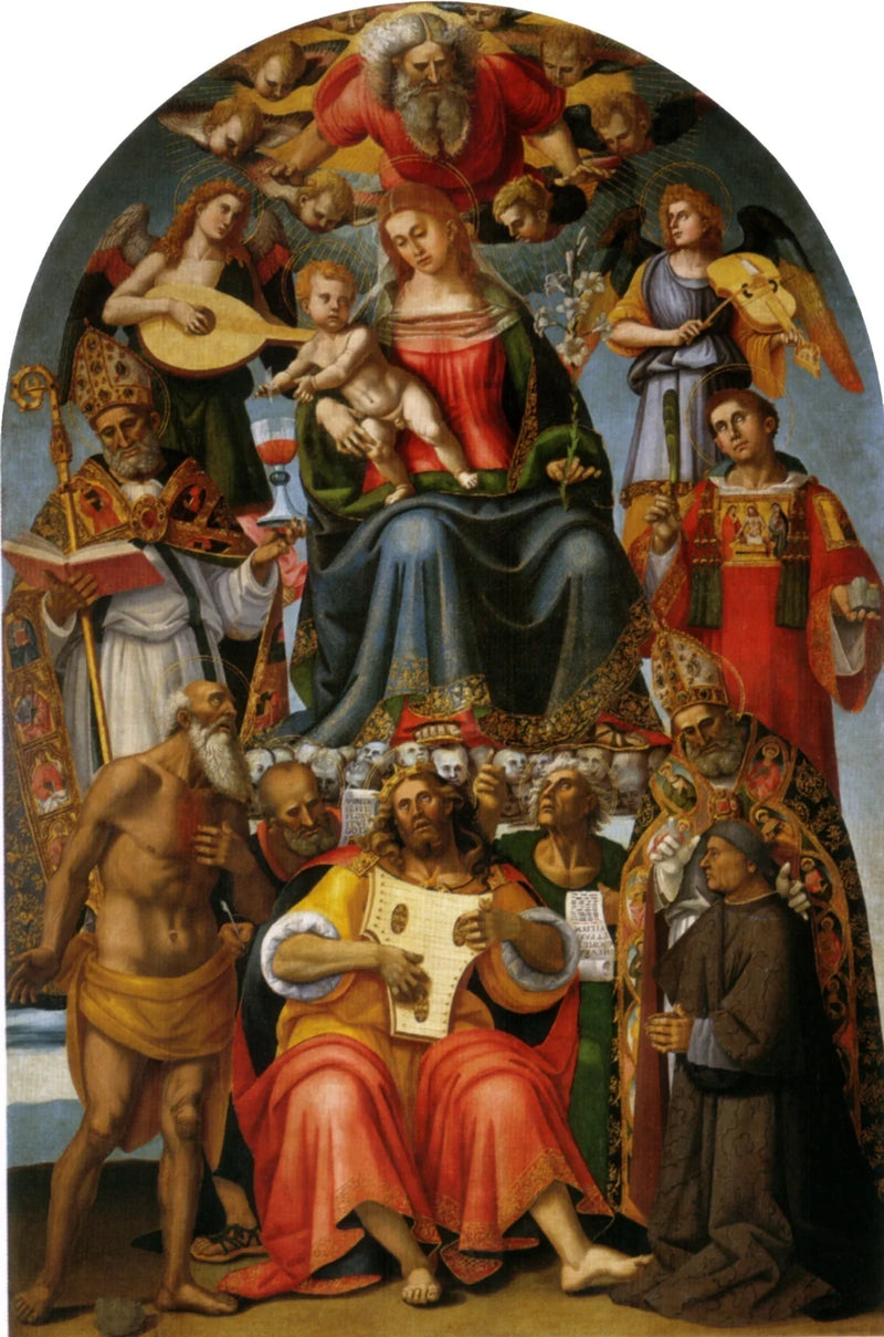 İsa Anası ve Azizlerle - Luca Signorelli