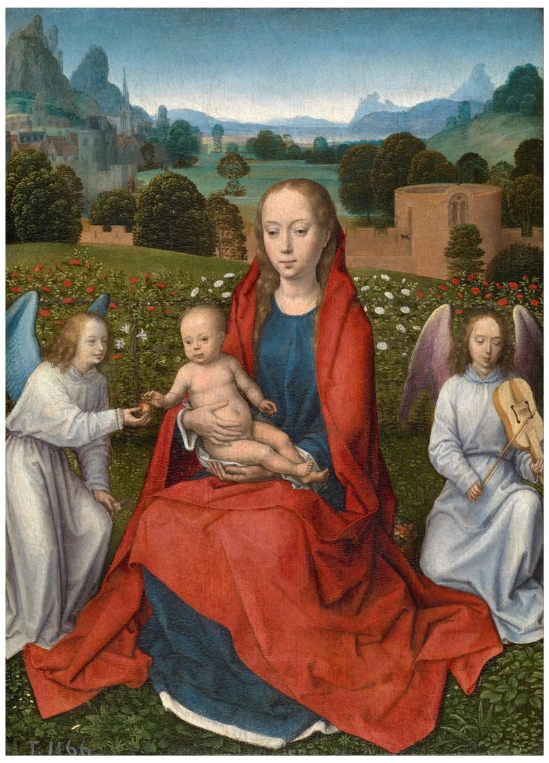 İsa Anası ve İki Melek ile - Hans Memling