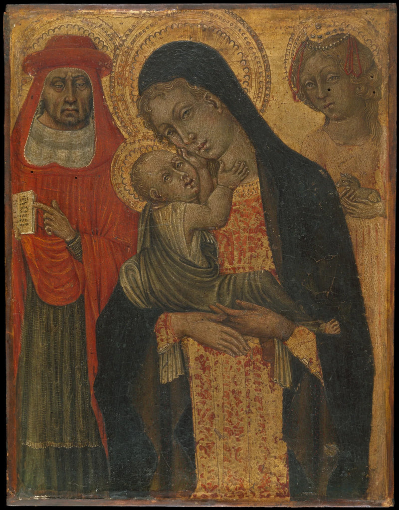 İsa Anası ve Aziz Jerome ve Agnes ile Giovanni di Paolo