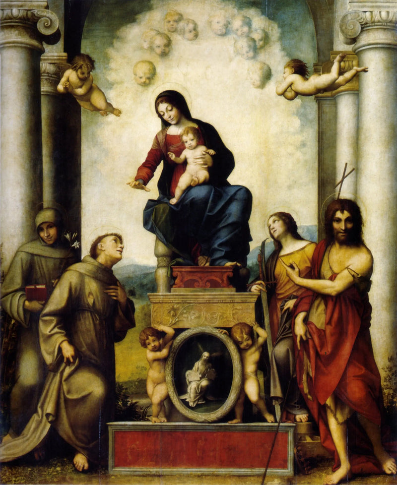 İsa Çocuk ve Aziz Fransis - Antonio da Correggio