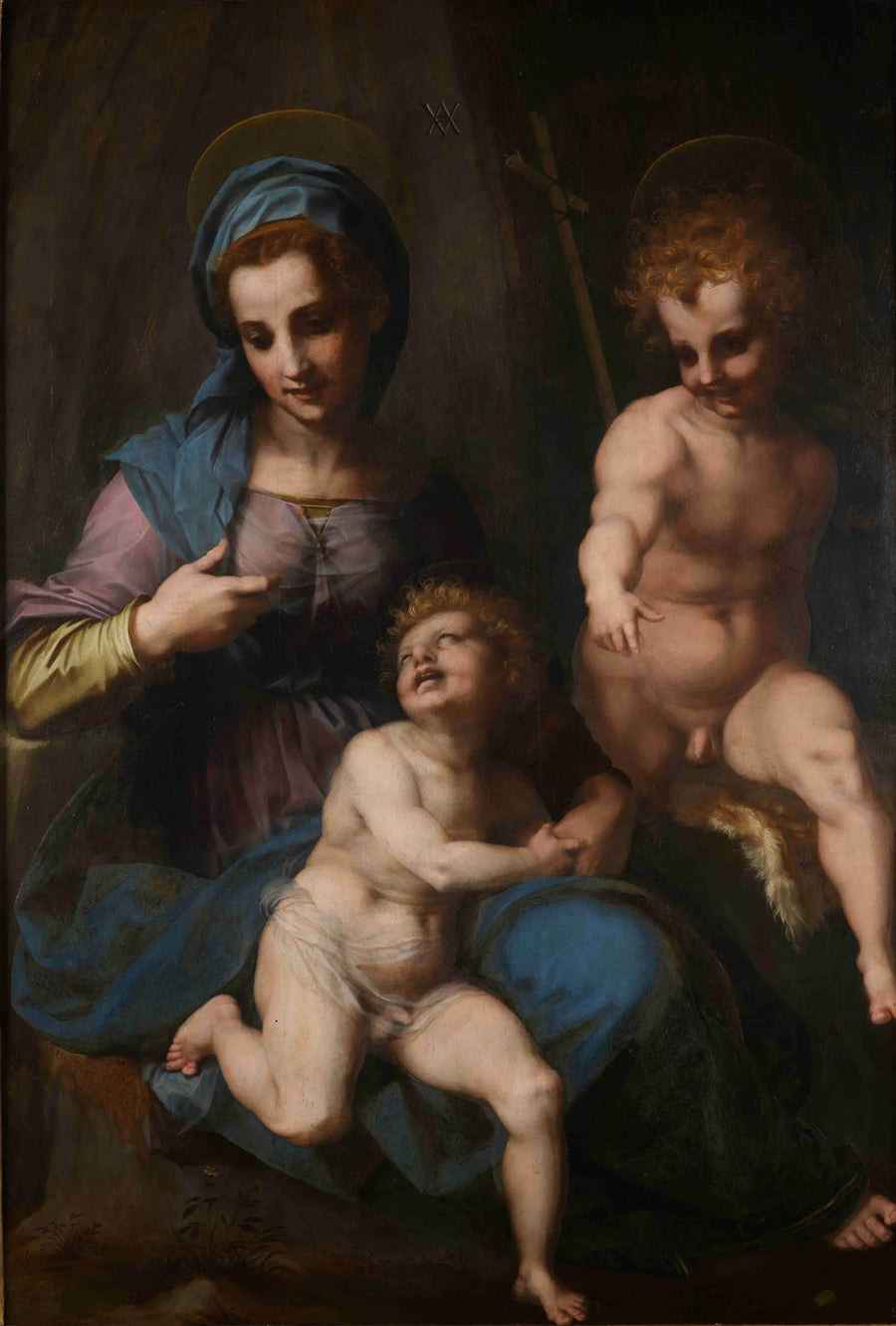 İsa Çocuk ve Vaftizci Yahya Çocuk ile Bakire - Andrea del Sarto