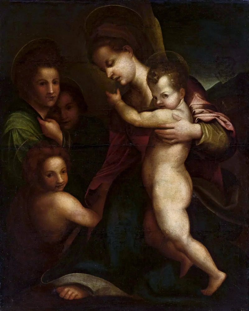 İsa Anası ve Vaftizci Yahya ile - Andrea del Sarto