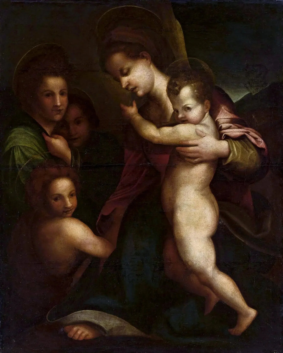 İsa Anası ve Vaftizci Yahya ile - Andrea del Sarto