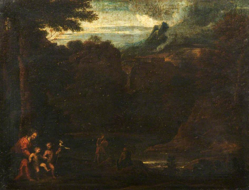 İsa Anası ve Aziz Yuhanna ile - Domenichino