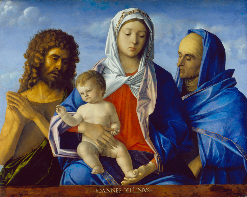 İsa Anası ve Vaftizci Yahya ile Elisabetli Bakire - Giovanni Bellini
