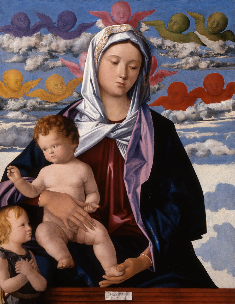 İsa Çocuk ve Vaftizci Yahya ile Bakire - Giovanni Bellini