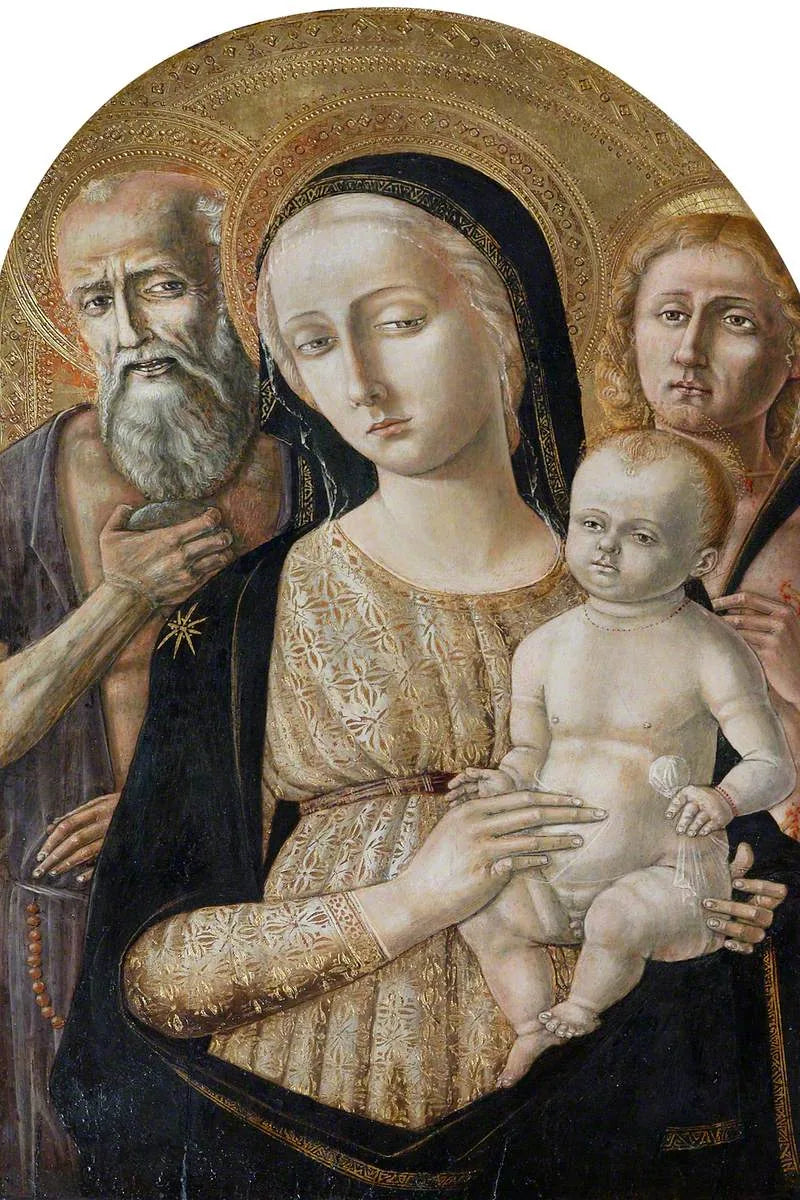 İsa Anası ve Aziz Jerome ile Aziz Sebastian - Matteo di Giovanni