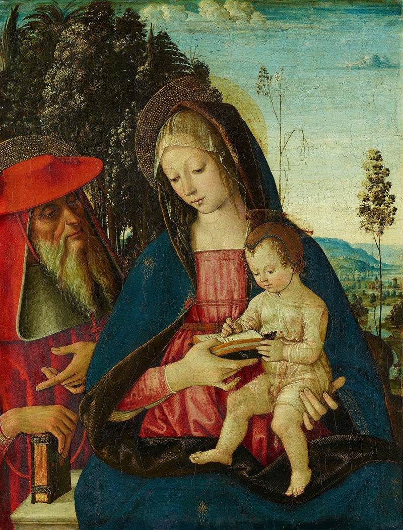 İsa Anası ve Aziz Jerome ile - Pinturicchio