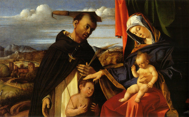 İsa Anası ve Aziz Petrus Mucizevi - Lorenzo Lotto