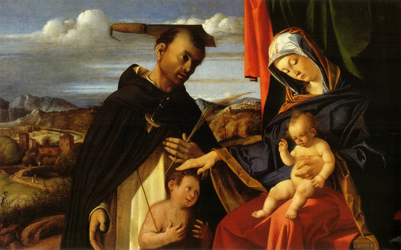 İsa Anası ve Aziz Petrus Mucizevi - Lorenzo Lotto
