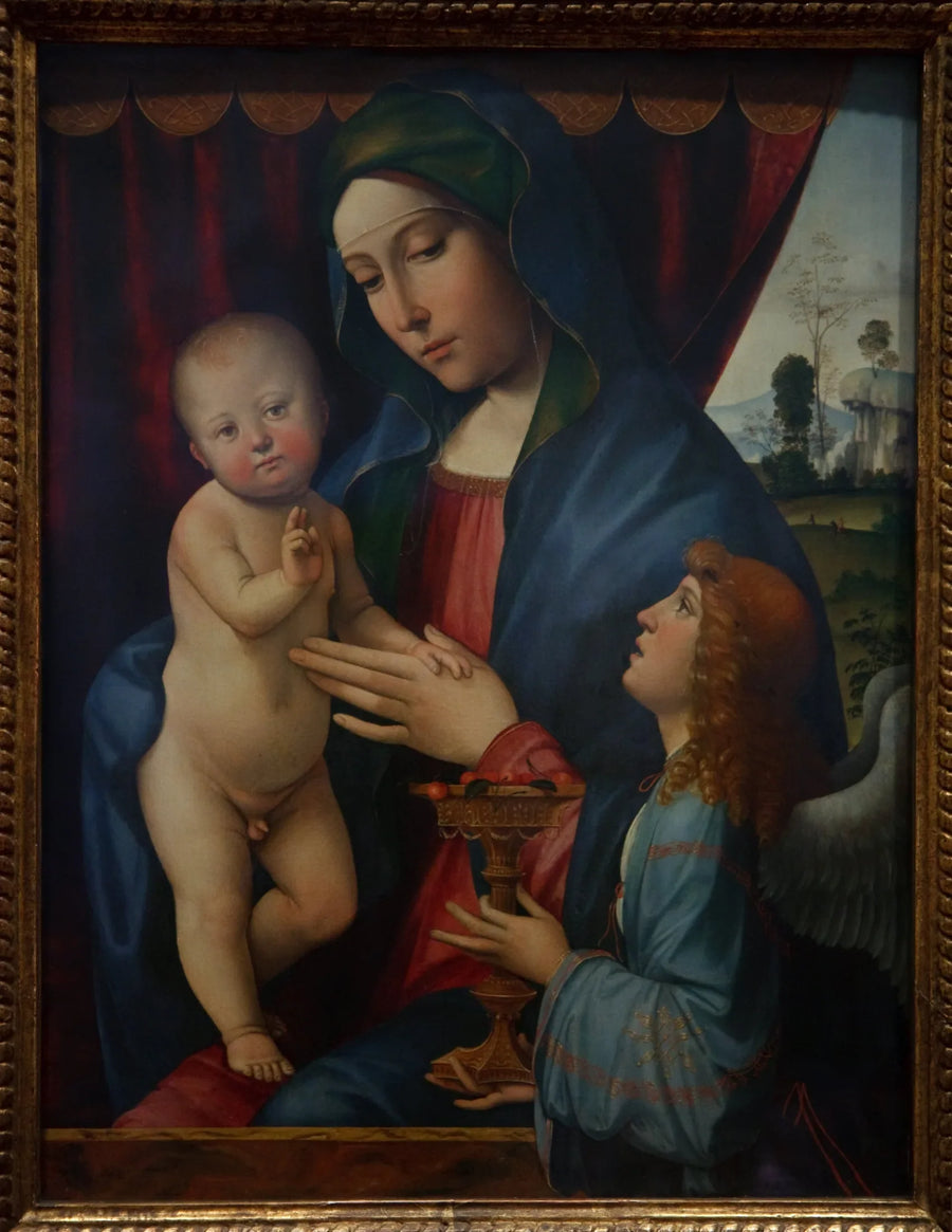 İsa Anası ve Bir Melek ile - Francesco Francia