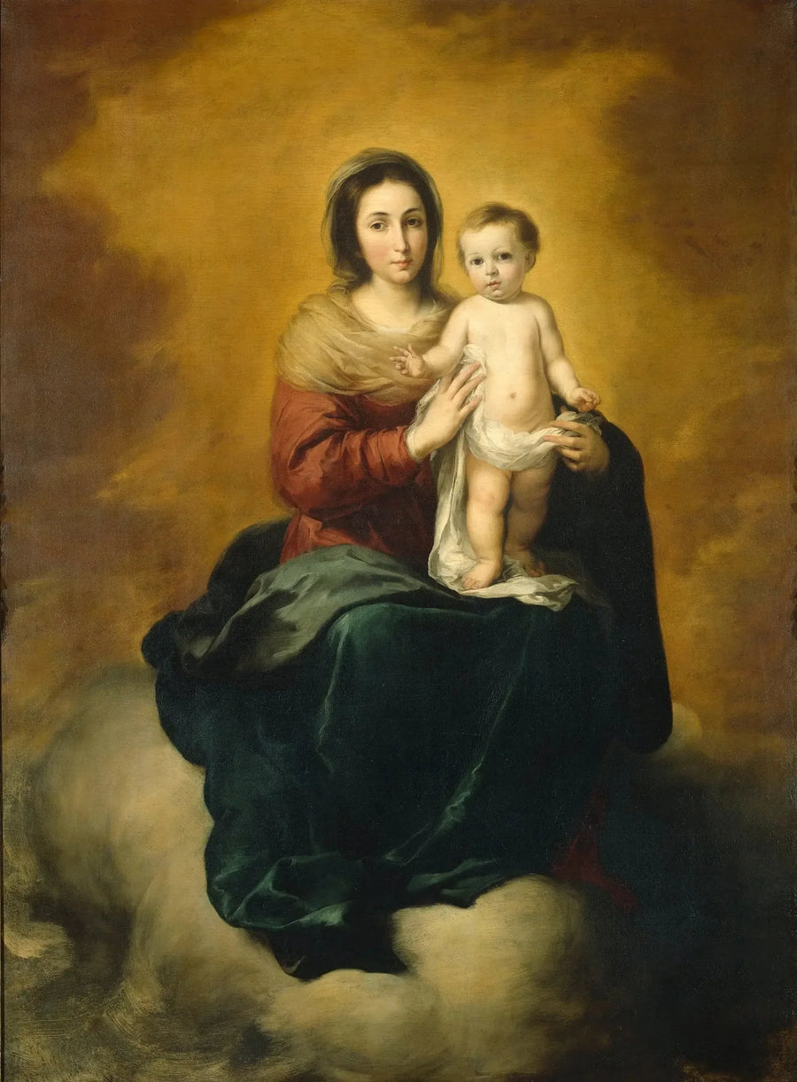 İsa Çocukluğuyla Bakire - Bartolomé Esteban Murillo