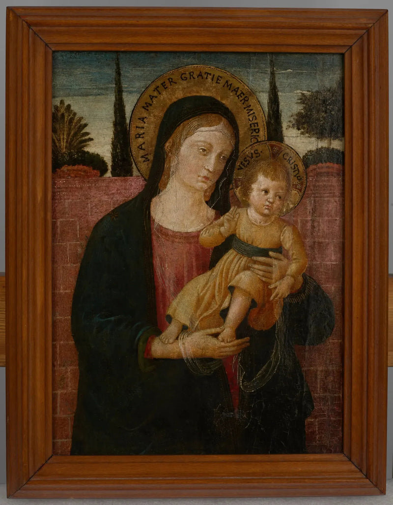 İsa Çocukluğuyla Bakire - Benozzo Gozzoli
