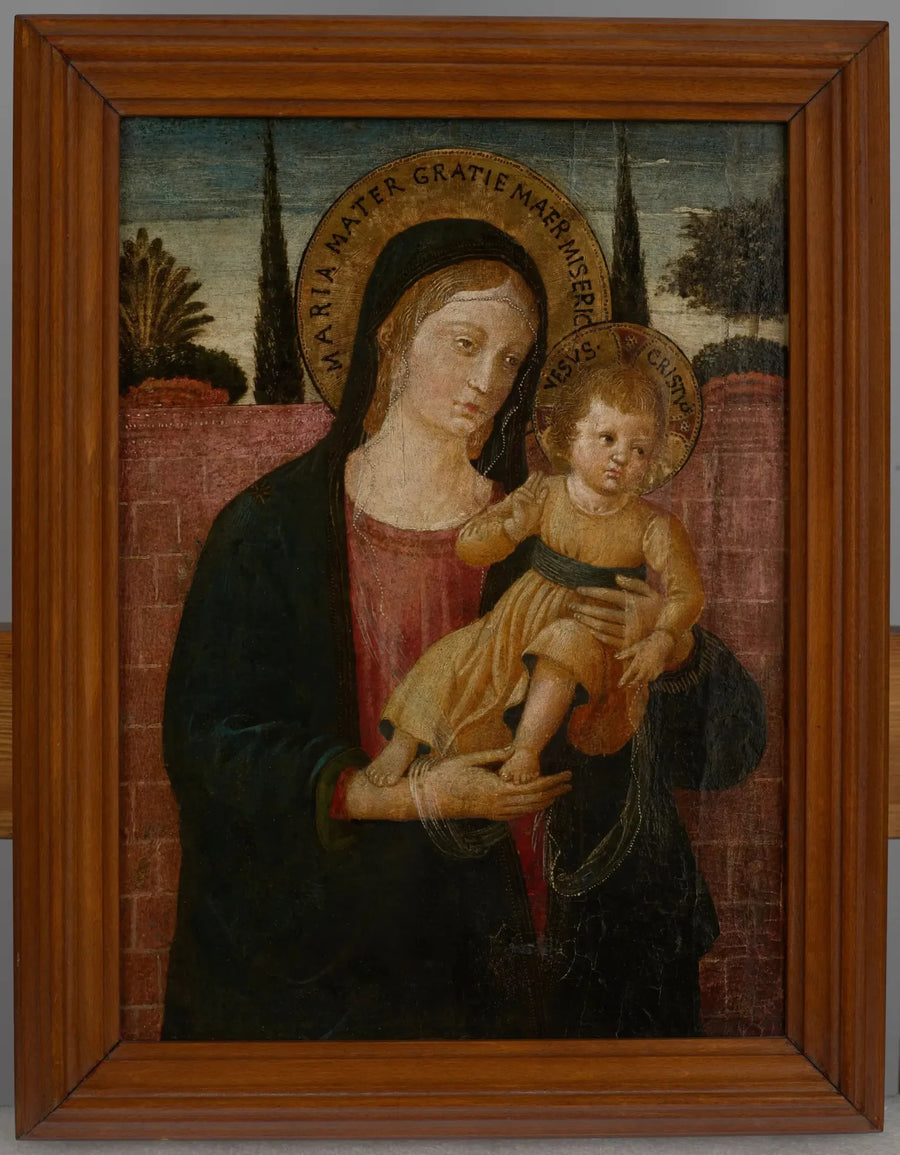 İsa Çocukluğuyla Bakire - Benozzo Gozzoli