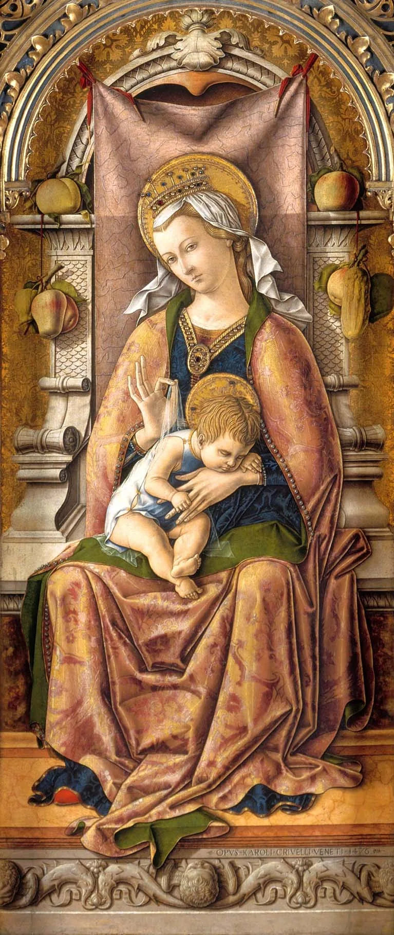 İsa Çocukluğuyla Bakire - Carlo Crivelli