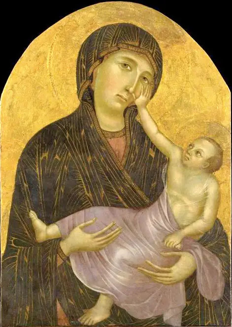 İsa Çocukluğuyla Bakire - Cimabue