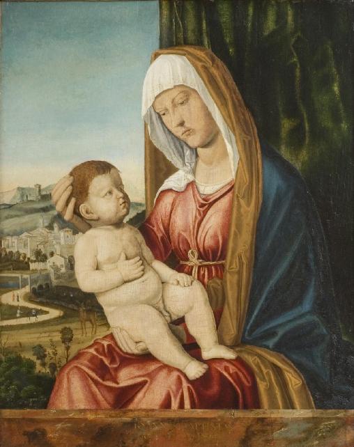 Çocuklu Meryem Manzarası Önünde - Cima da Conegliano