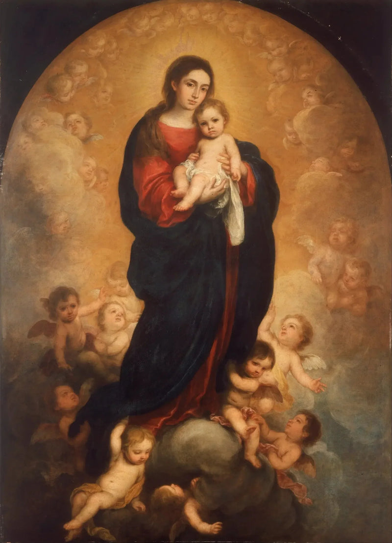 İsa Anası ve Yüceliğinde Bakire - Bartolomé Esteban Murillo