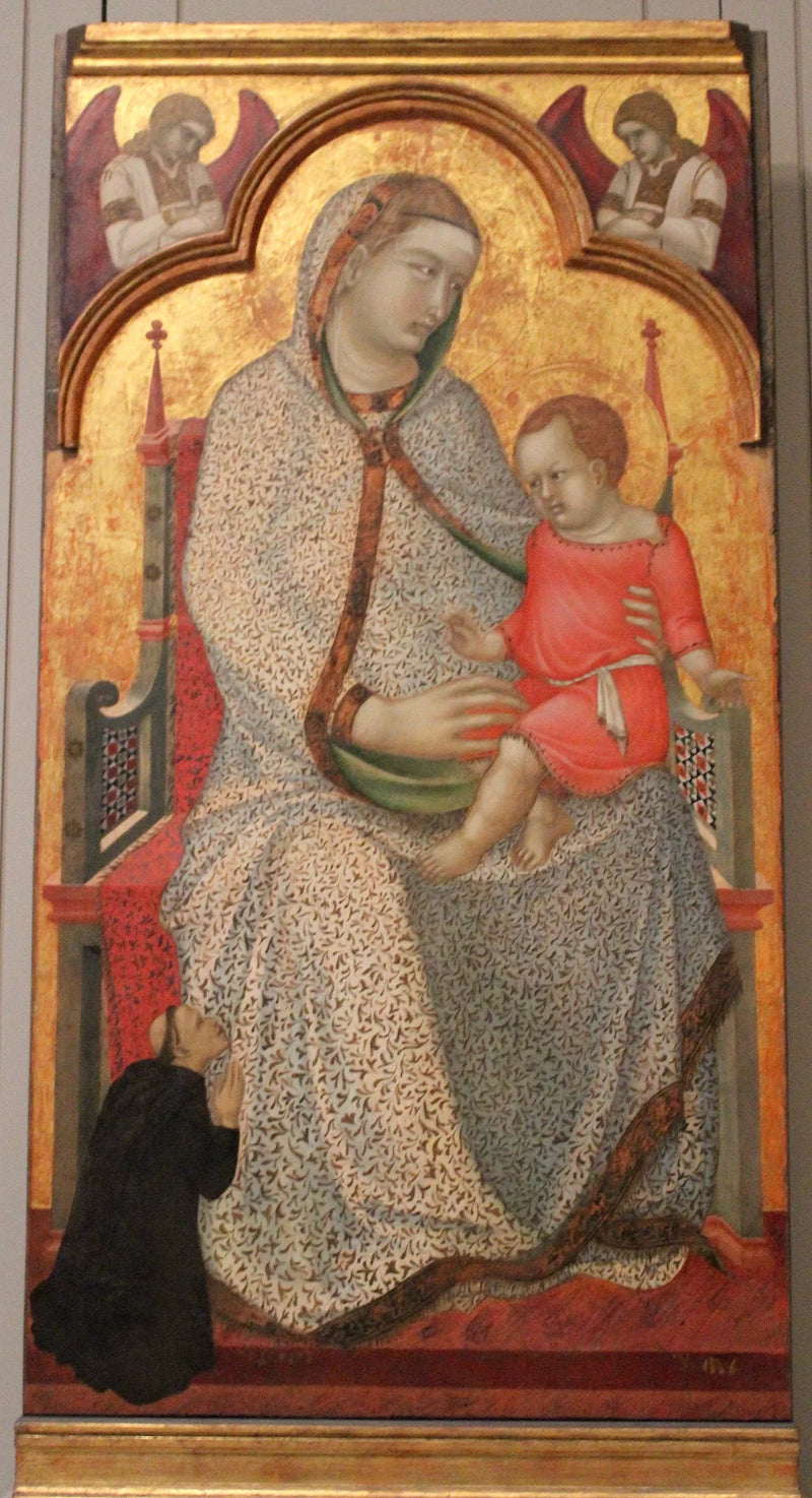 İsa Anası ve Majesteleri, Bağışçılar ve Meleklerle - Pietro Lorenzetti
