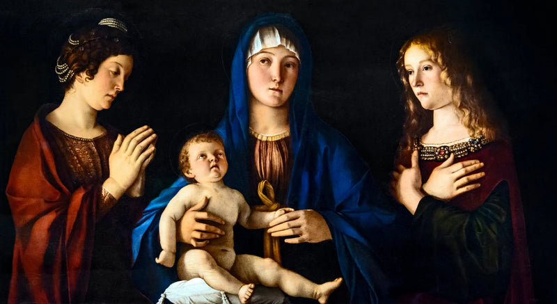 İsa Anası ve Kutsal Catherine ile Kutsal Meryem - Giovanni Bellini