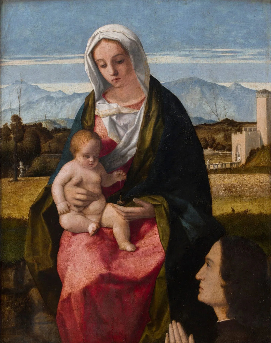 İsa Çocuk ve Donatör - Giovanni Bellini