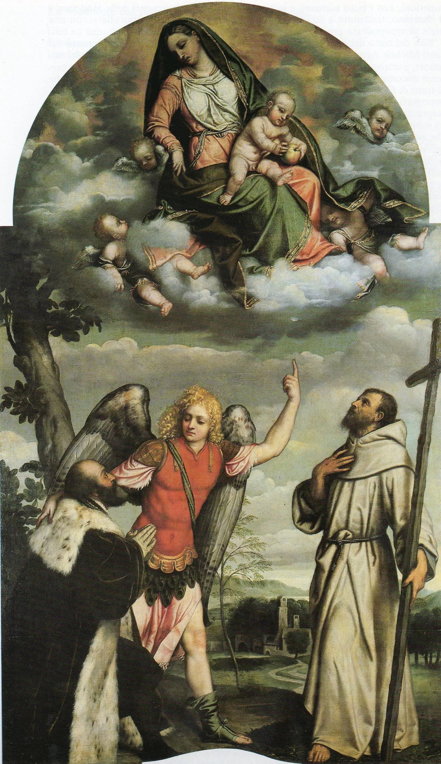 İsa ve Azizler ile Bakire - Alessandro Bonvicino