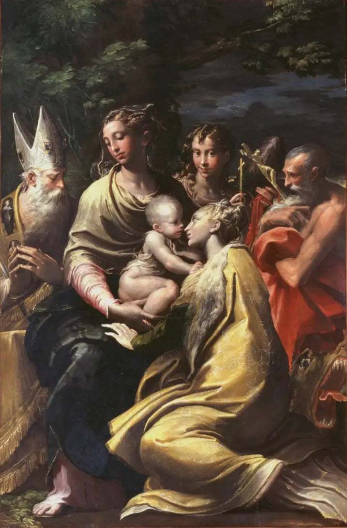 İsa ve Azizler ile Bakire - Parmigianino