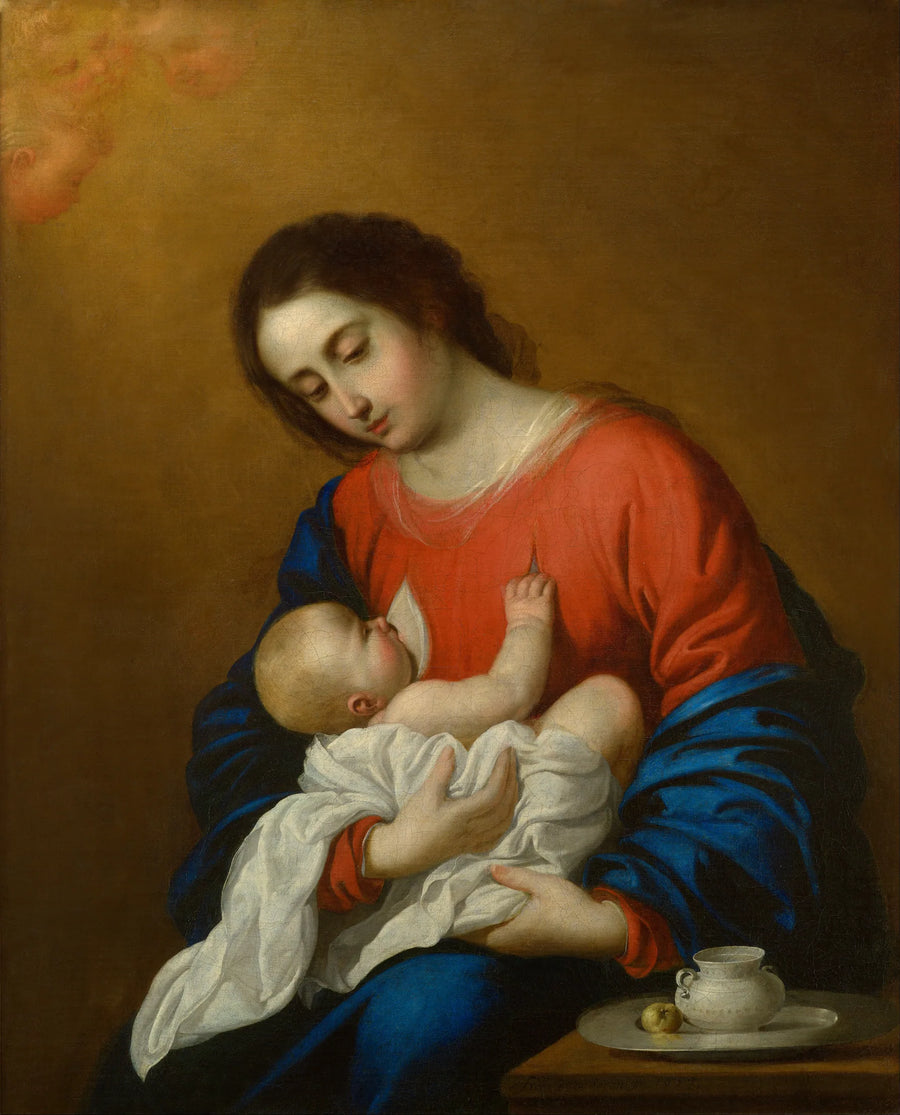İsa Çocukluğuyla Bakire - Francisco de Zurbarán