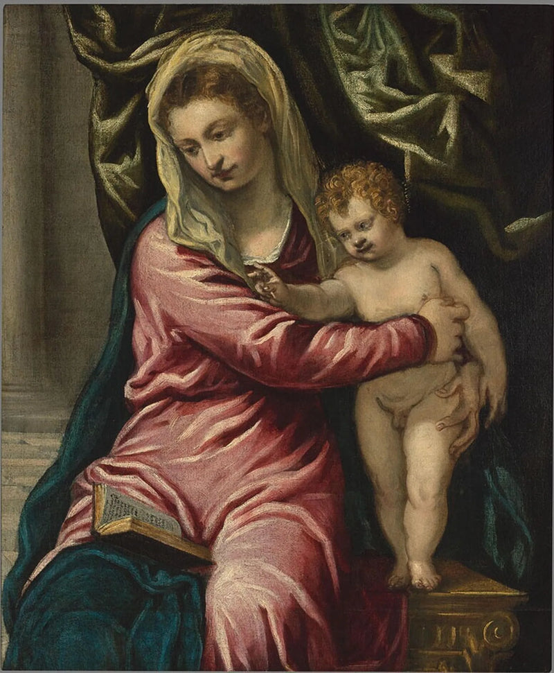 İsa Çocukluğuyla Bakire - Jacopo Tintoretto