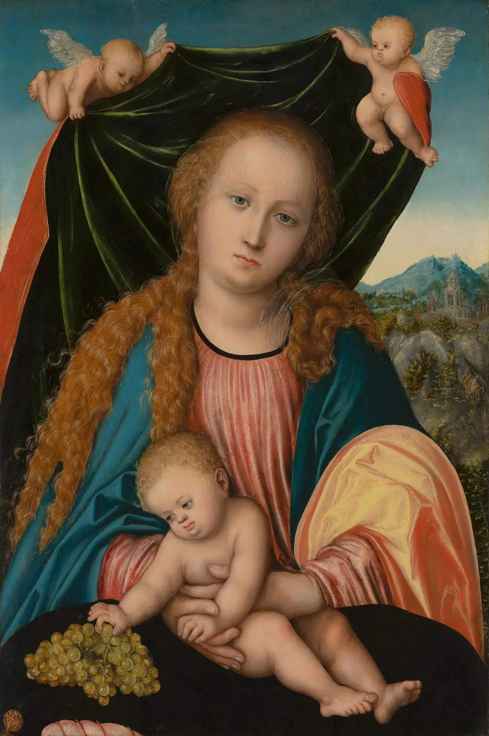 Vierge à l'Enfant - Lucas Cranach the Elder image 1 tableau peint à l’huile sur toile