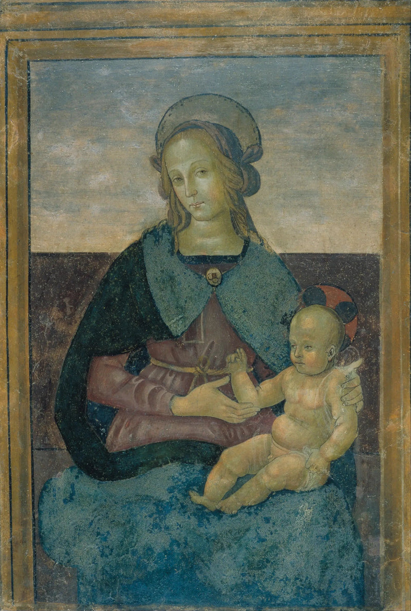 İsa Çocukluğuyla Bakire - Pietro Perugino