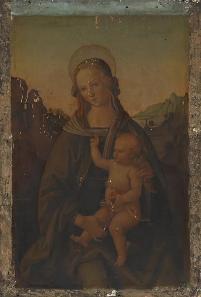 İsa Çocukluğuyla Bakire - Pietro Perugino