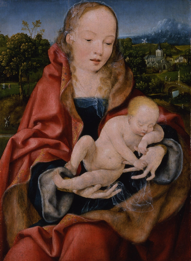 İsa Çocukluğuyla Bakire (Prag) - Joos van Cleve