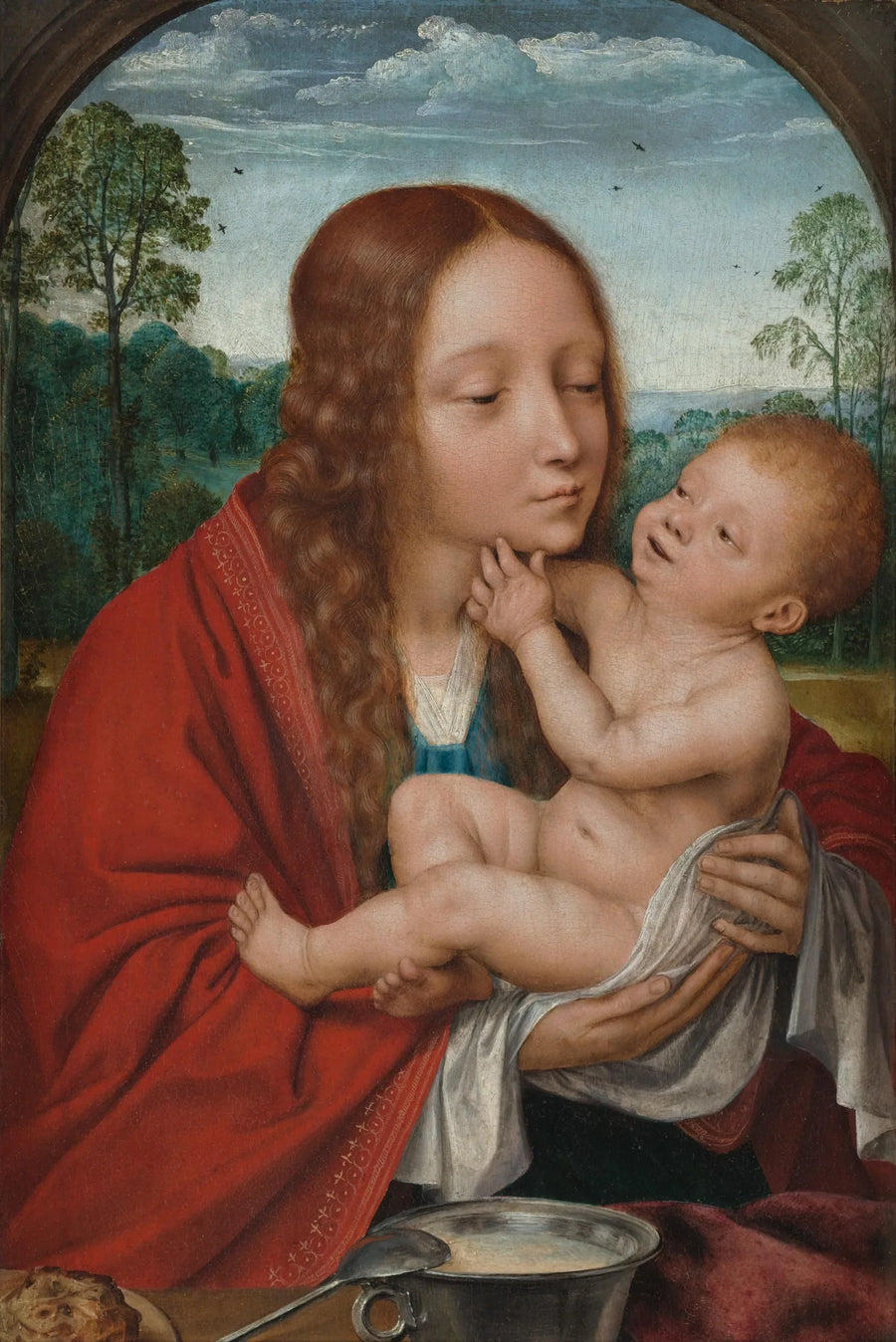 Vierge à l'Enfant. - Quentin Metsys