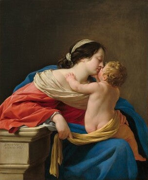 İsa Çocukluğuyla Bakire - Simon Vouet