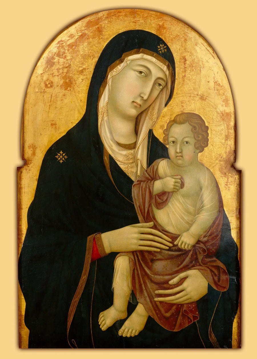 İsa Çocukluğuyla Bakire - Ugolino di Nerio
