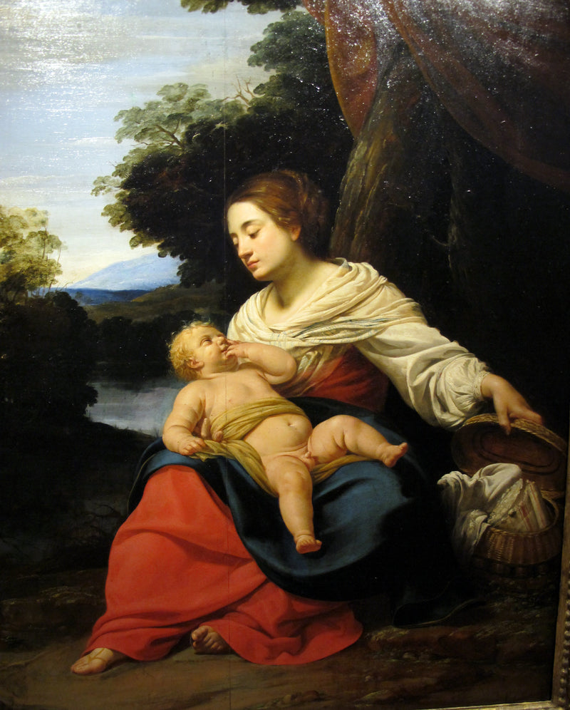 Bakire ve Sepet - Simon Vouet