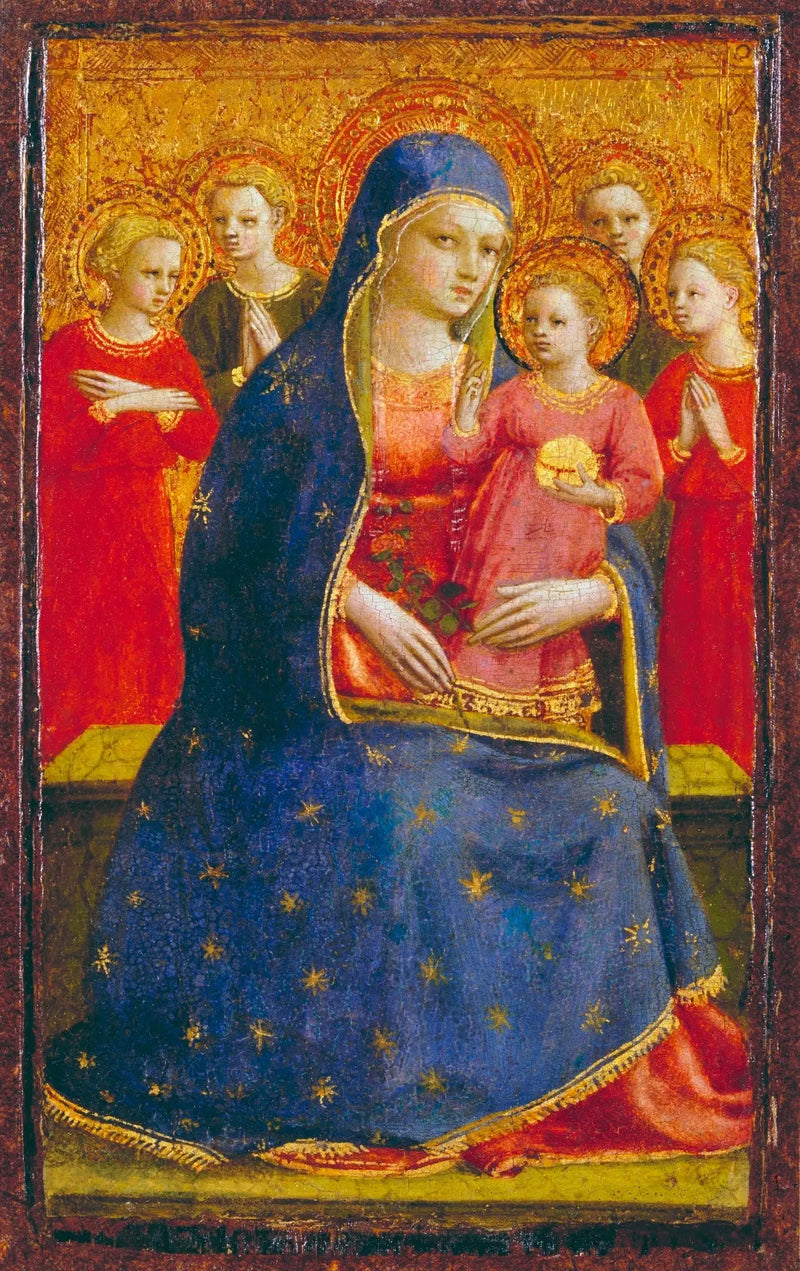 İsa Çocuk ve Meleklerle Bakire - Fra Angelico