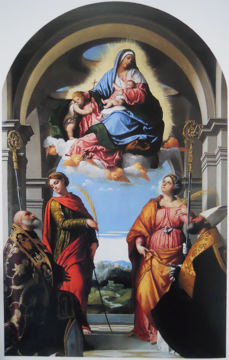 İsa Anası ve Azizlerle - Alessandro Bonvicino