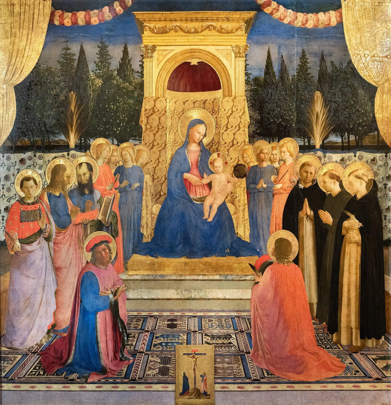 İsa Çocuk ve Azizlerle Bakire - Fra Angelico