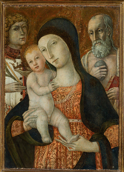 Vierge à l’enfant avec les saints Miniatus et Jérôme - Matteo di Giovanni - Alpha Reproduction